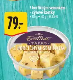 Albert S hořčičným semínkem -sýrové kostky nabídka