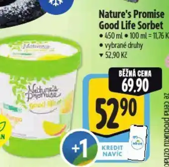 Albert Nature's Promise Good Life Sorbet nabídka