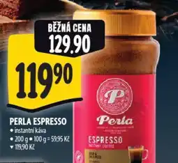 Albert Perla espresso nabídka