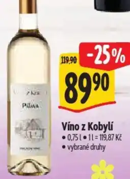 Albert Víno z Kobylí nabídka