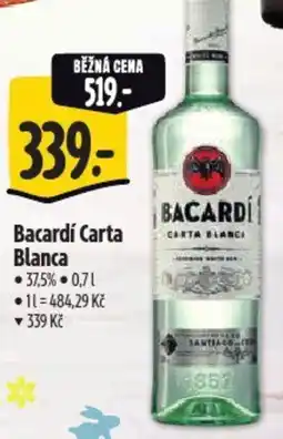 Albert Bacardi Carta Blanca nabídka
