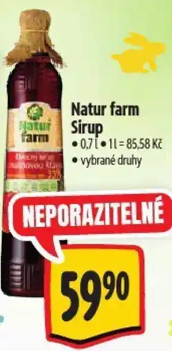Albert Natur farm Sirup nabídka