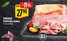 Albert PREMIUM Královská slanina nabídka