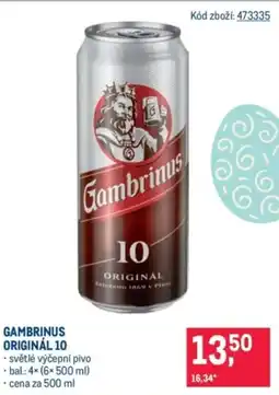 Makro Gambrinus originál 10 nabídka