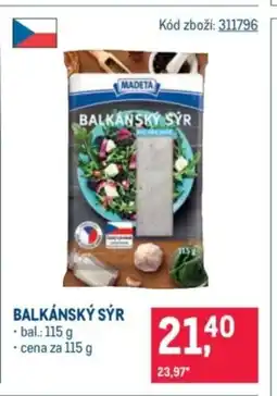 Makro Madeta Balkansky syr nabídka