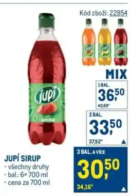 Makro Jupí sirup nabídka