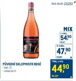 Makro Původní sklepmistr rosé nabídka