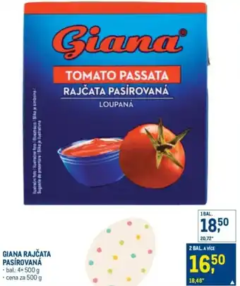 Makro Giana rajčata pasírovaná nabídka