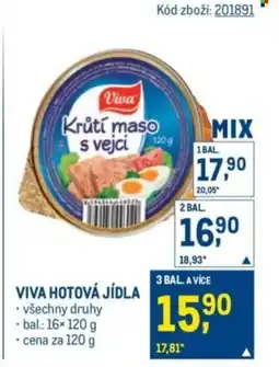 Makro Viva hotová jídla nabídka