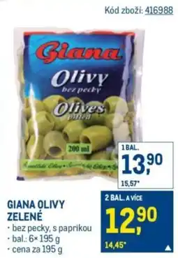 Makro Giana olivy zelené nabídka