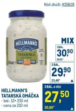 Makro Hellmann's tatarská omáčka nabídka