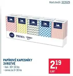 Makro Papírové kapesníky 3vrstvé nabídka