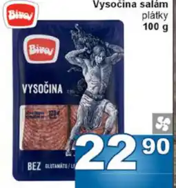 Jip Vysočina salám plátky nabídka