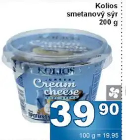 Jip Kolios smetanový sýr nabídka