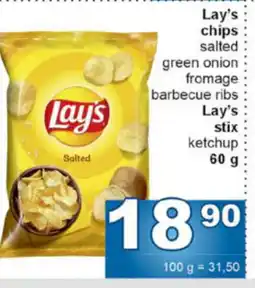Jip Lay's chips nabídka