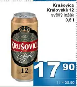 Jip Krušovice Královská 12 světlý ležák nabídka