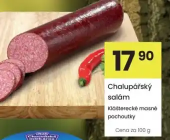 Kubík potraviny Chalupářský salám nabídka