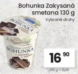 Kubík potraviny Bohunka Zakysaná smetana nabídka