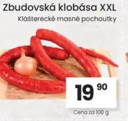 Kubík potraviny Zbudovská klobása XXL nabídka