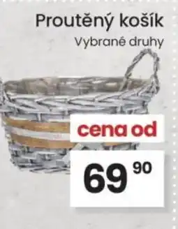 Kubík potraviny Proutěný košík nabídka