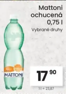 Kubík potraviny Mattoni ochucená nabídka
