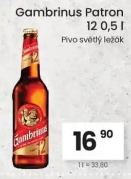 Kubík potraviny Gambrinus Patron 12 nabídka