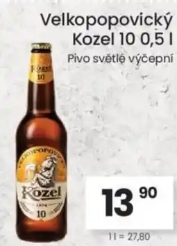Kubík potraviny Velkopopovický Kozel 10 nabídka