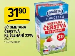 Flop MADETA Jč smetana čerstvá ke šlehání 33% nabídka