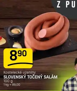 Flop Kostelecké uzeniny Slovenský točený salám nabídka