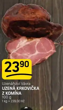 Flop Uzenářství Vávra Uzená krkovička z komína nabídka