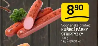 Flop Vodňanská drůbež Kuřecí párky striptýzky nabídka