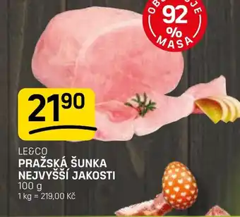 Flop LE&CO Pražská šunka nejvyšší jakosti nabídka