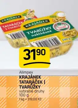 Flop Alimpex Krajánek tataráček / tvarůžk nabídka