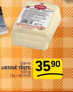 Flop Sláma Listové těsto nabídka