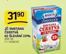 Flop JČ SMETANA ČERSTVÁ KE ŠLEHÁNÍ 33% nabídka