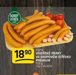 Flop VÍDEŇSKÉ PÁRKY VE SKOPOVÉM STŘÍVKU PRÉMIUM nabídka