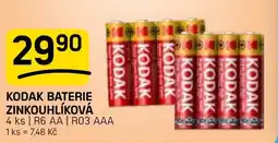 Flop Kodak baterie zinkouhlíková nabídka