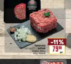 Billa Tatarský biftek nabídka