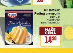 Billa Dr. oetker puding premium nabídka