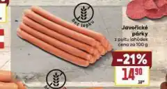 Billa Javořické párky nabídka