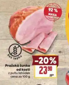 Billa Pražská šunka od kosti nabídka