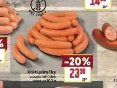 Billa Krůtí párečky nabídka