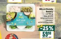 Billa Billa ready saláty nabídka