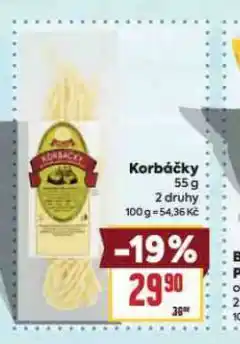 Billa Korbáčiky nabídka
