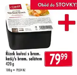 Qanto Řízek kuřecí s bram. kaší/s bram. salátem nabídka