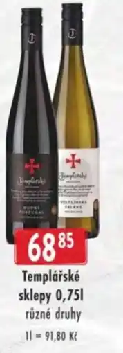 Astur&Qanto Templářské sklepy nabídka