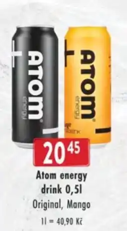 Astur&Qanto Atom energy drink nabídka