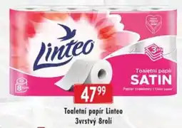 Astur&Qanto Toaletní papír Linteo 3vrstvý 8roli nabídka