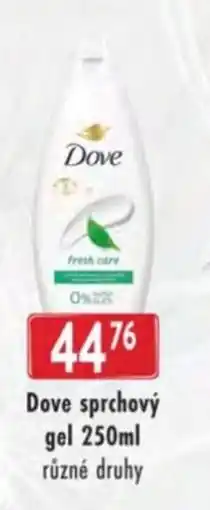 Astur&Qanto Dove sprchový gel nabídka