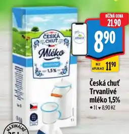 Albert Česká chuť Trvanlivé mléko 1,5% nabídka